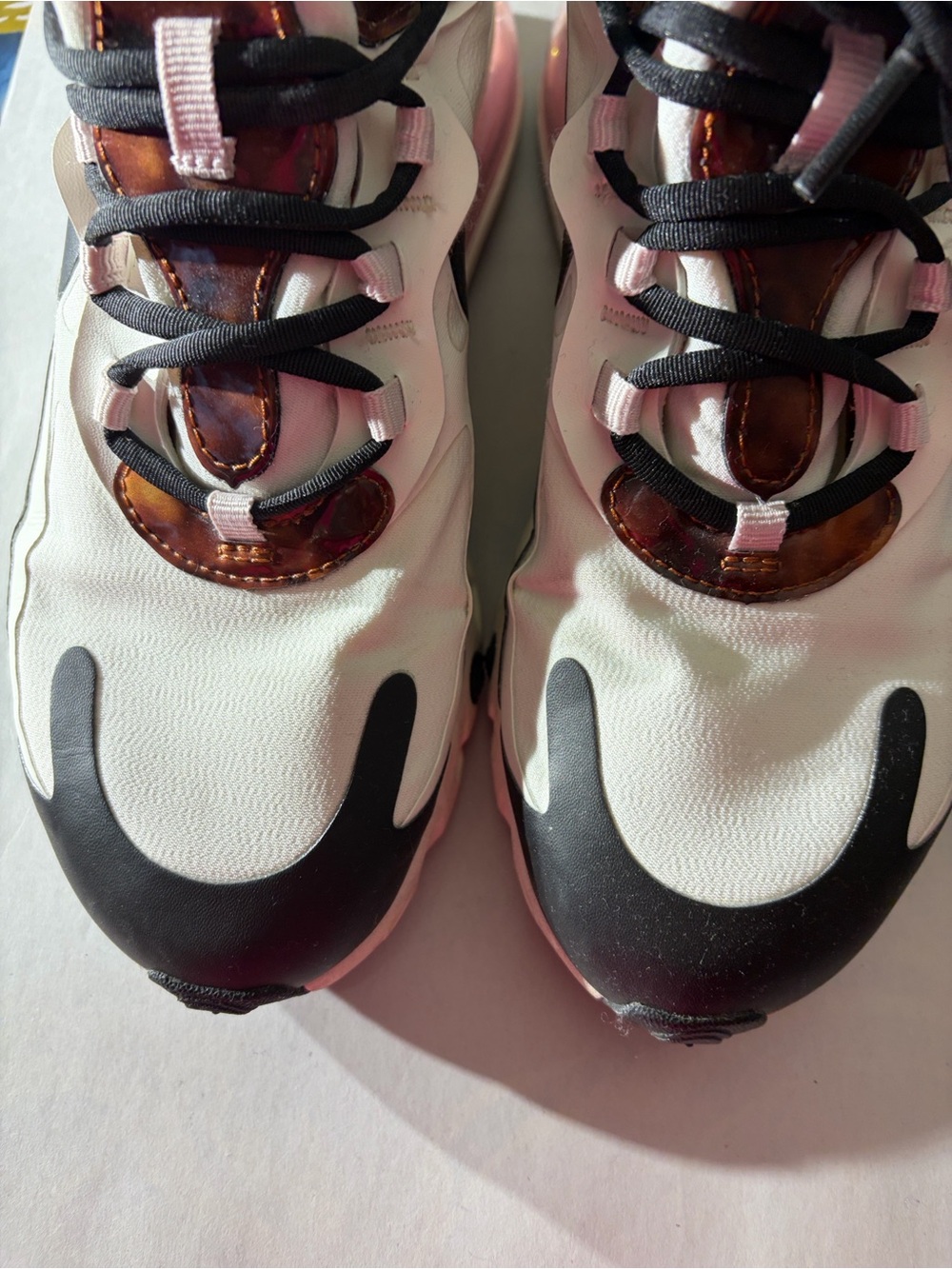 Nike Air Max 270 React Tortoise Shell Sail Size 7 - Picture 7 of 16
